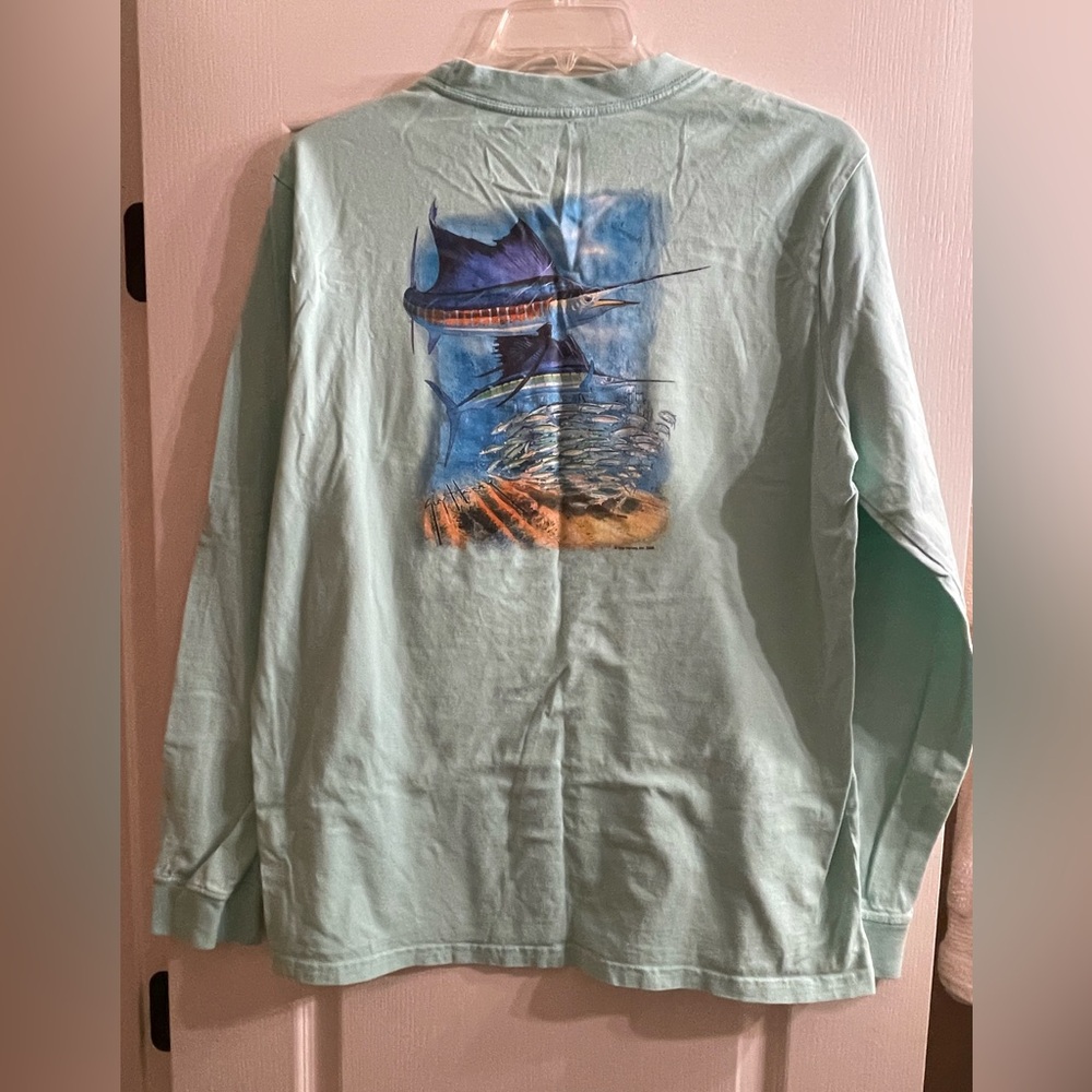 Guy Harvey Long Sleeve T shirt Washed but never worn Sz XL Sailfish
